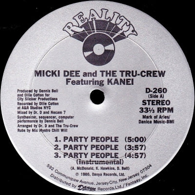 MICKI DEE & THE TRU-CREW FEATURING KANEI - Party People