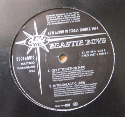 BEASTIE BOYS - The Hiatus Is Back Off, Again - Brass Monkey / Paul Revere / Intergalactic / Get It Together
