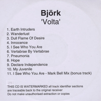 BJORK - Volta