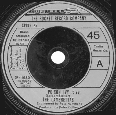 The Lambrettas Poison Ivy Runaround Vinyl Exchange The Lambrettas Poison Ivy Runaround Vinyl Exchange
