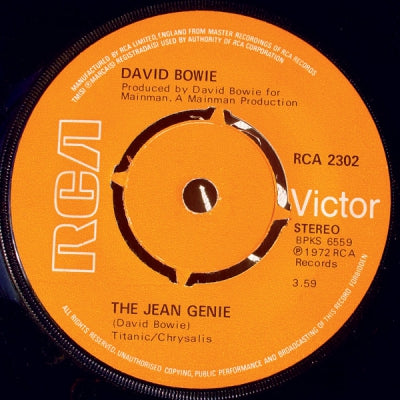 DAVID BOWIE - The Jean Genie / Ziggy Stardust