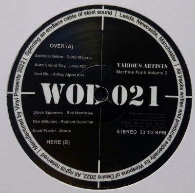 ANDREAS GEHM / AUTO SOUND CITY / IRON BLU / STEVE SUMMERS / DEZ WILLIAMS / SCOTT FRASER - Machine Funk Vol.2