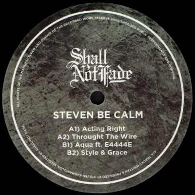 STEVEN BE CALM - Actin' Right EP