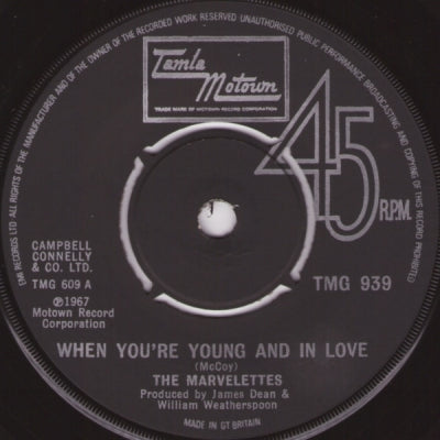 THE MARVELETTES - When You're Young And In Love