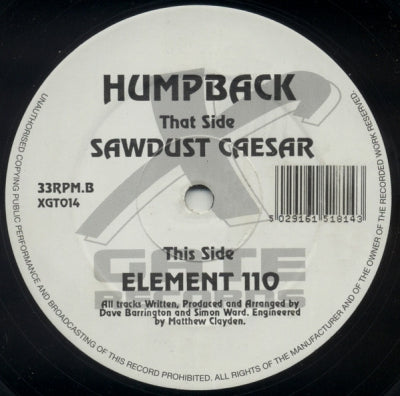 HUMPBACK - Sawdust Caesar / Element 110