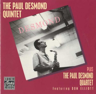THE PAUL DESMOND QUINTET PLUS THE PAUL DESMOND QUARTET FEATURING DON ELLIOTT - The Paul Desmond Quintet Plus The Paul Desmond Quartet Featuring Don Elliott