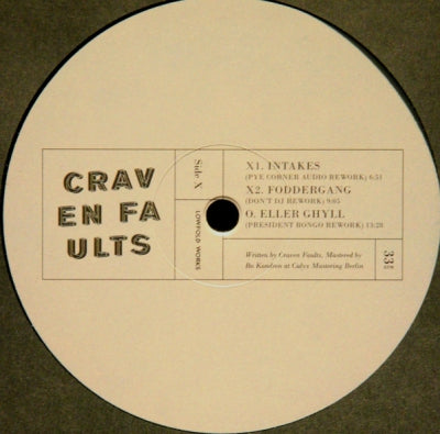 CRAVEN FAULTS - Lowfold Reworks