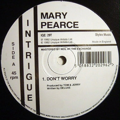 MARY PEARCE - Don't Worry
