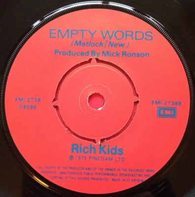 THE RICH KIDS - Rich Kids