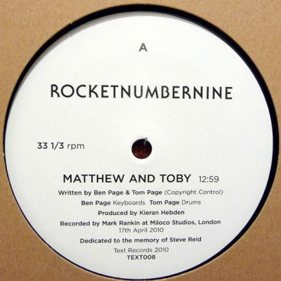 ROCKETNUMBERNINE - Matthew And Toby