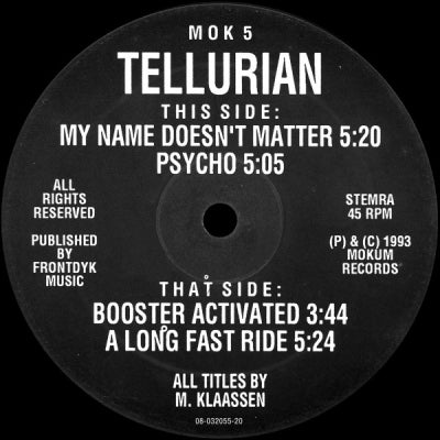 TELLURIAN - My Name Doesn't Matter