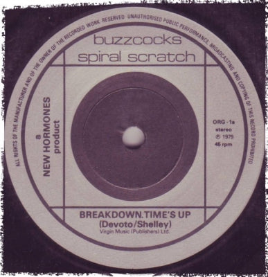 BUZZCOCKS WITH HOWARD DEVOTO - Spiral Scratch