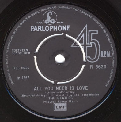 THE BEATLES - All You Need Is Love / Baby You're A Rich Man