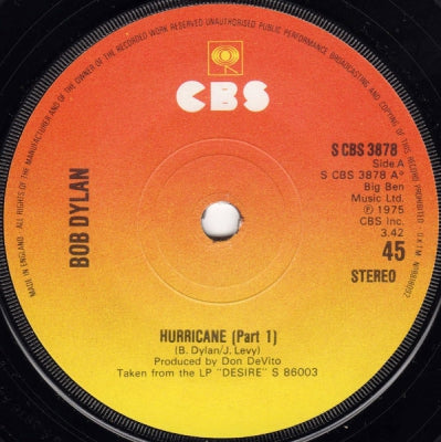BOB DYLAN - Hurricane (Part 1)