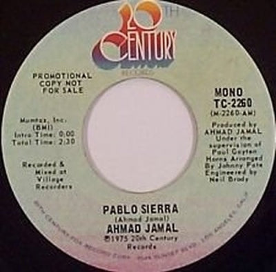 AHMAD JAMAL - Pablo Sierra