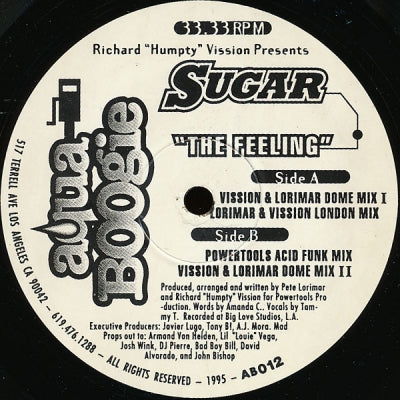 RICHARD "HUMPTY" VISSION PRESENTS SUGAR - The Feeling