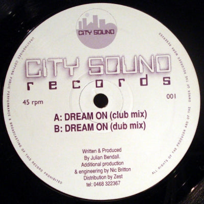 JULIAN BENDALL - Dream On
