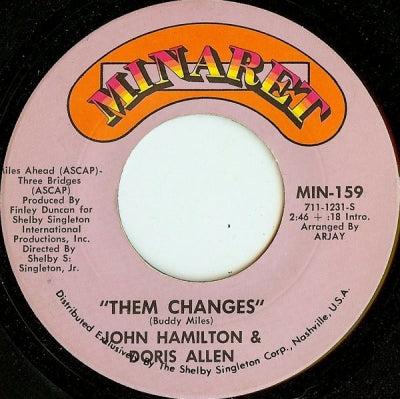 BIG JOHN HAMILTON & DORIS ALLEN - Them Changes / Bright Star
