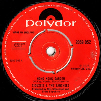 SIOUXSIE AND THE BANSHEES - Hong Kong Garden