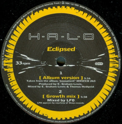 H-A-L-O LEWIS - Eclipsed