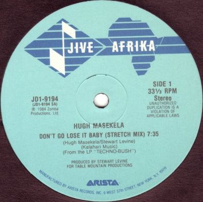 HUGH MASEKELA - Don't Go Lose It Baby