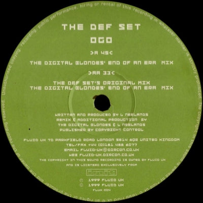THE DEF SET - Ogo