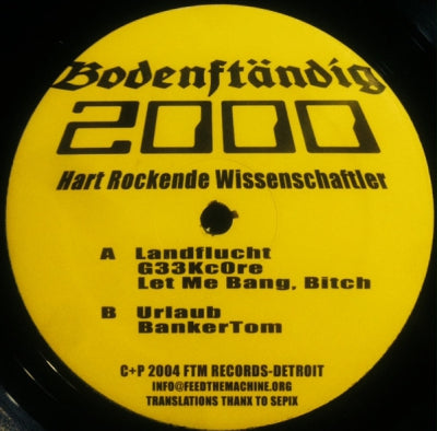 BODENSTANDIG 2000 - Hart Rockende Wissenschaftler