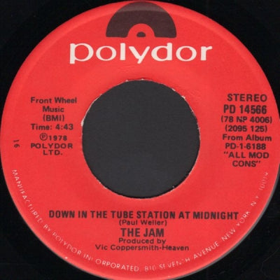 THE JAM - Mr. Clean / Down In The Tube Station At Midnight