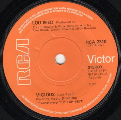 LOU REED - Vicious / Satellite Of Love