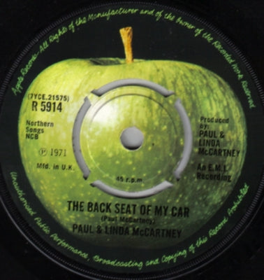 PAUL & LINDA MCCARTNEY - The Back Seat Of My Car / Heart Of The Country