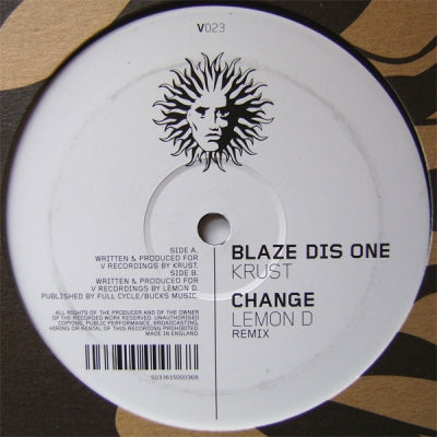 DJ KRUST / LEMON D - Blaze Dis One / Change (Remix)