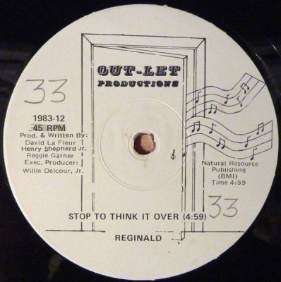 REGINALD - Stop To Think It Over / Grooving