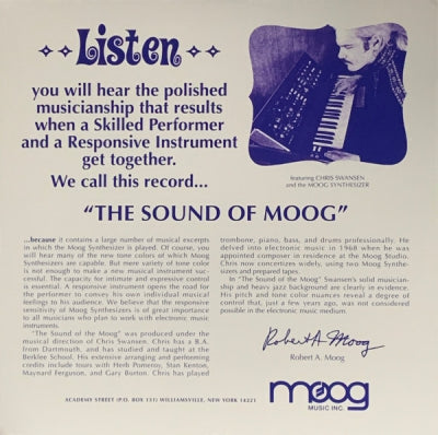 CHRIS SWANSEN / JIM JOHNSTON - The Sound Of Moog