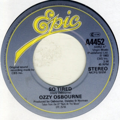 OZZY OSBOURNE - So Tired