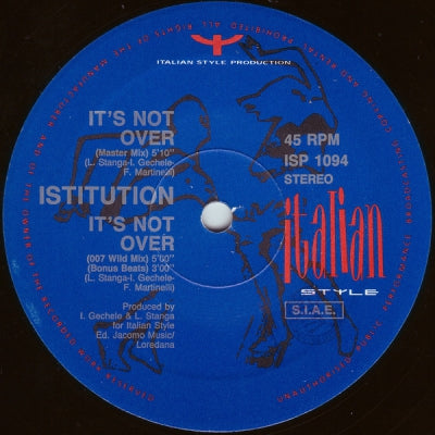INSTITUTION - It's Not Over