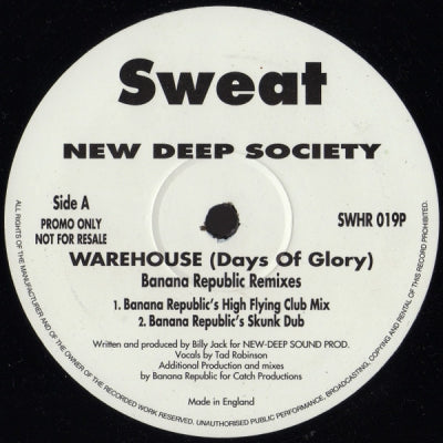 NEW DEEP SOCIETY - Warehouse (Days Of Glory)