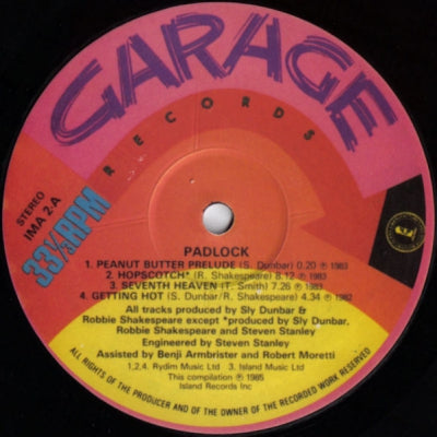 GWEN GUTHRIE - Padlock feat: Hopscotch / Seventh Heaven / Getting Hot / Peanut Butter