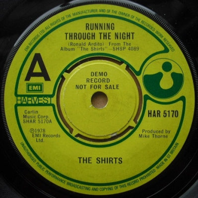 THE SHIRTS - Running Through The Night / Lonely Android