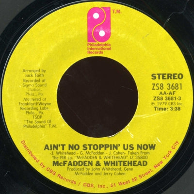 MCFADDEN & WHITEHEAD - Ain't No Stoppin' Us Now