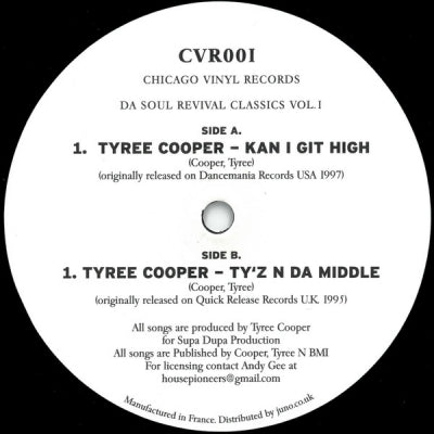 TYREE COOPER - Da Soul Revival Classics Vol.1