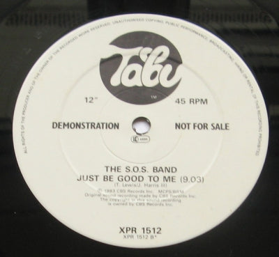 S.O.S. BAND / MARY DAVIS  - Just Be Good To Me / Don't Wear It Out