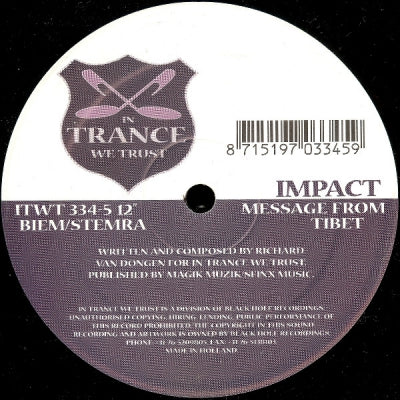 IMPACT - Message From Tibet / Where R U? / Sirius