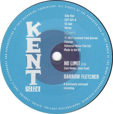 DARROW FLETCHER - No Limit / What Good Am I Without You