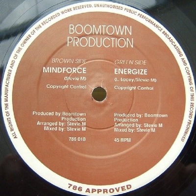 BOOMTOWN PRODUCTIONS - Energize / Mindforce
