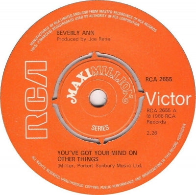 BEVERLY ANN / THE EXCITERS / RAY PAIGE - You've Got Your Mind On Other Things / Blowing Up My Mind / Ain't No Soul Left (In These Old Shoes)
