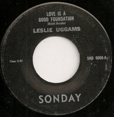 LESLIE UGGAMS - Love Is A Good Foundation