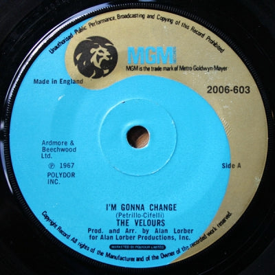 THE VELOURS - I'm Gonna Change / Don't Pity Me