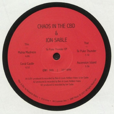 CHAOS IN THE CBD & JON SABLE - Te Puke Thunder EP