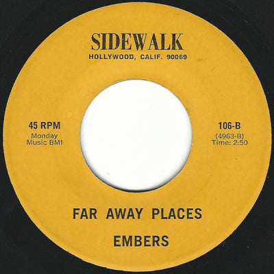 EMBERS - Watch Out Girl / Far Away Places