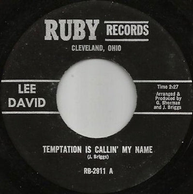 LEE DAVID - Temptation Is Callin' My Name / I Feel A Cold Wave Coming On